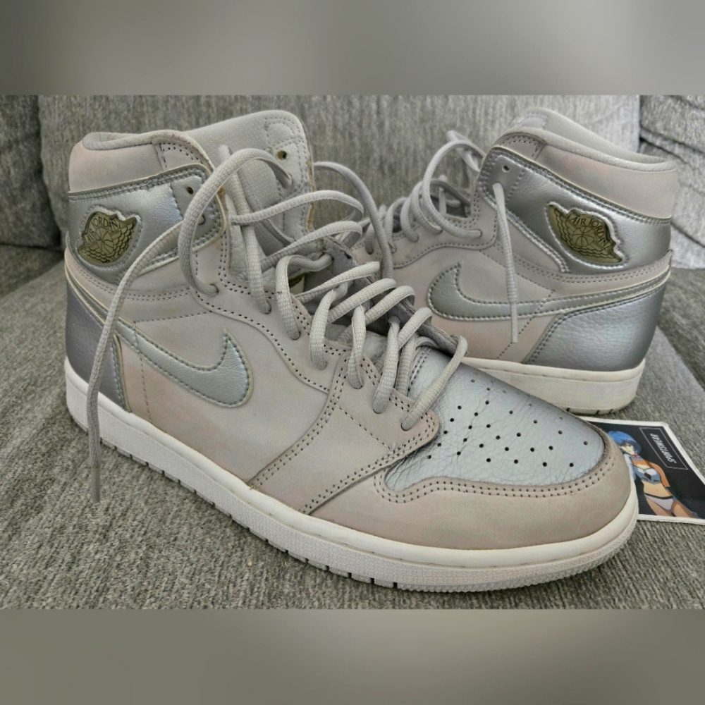 Nike Air Jordan 1 Retro High Co.Jp Neutral Gray Silver 10